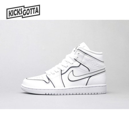 Air Jordan 1 Mid Iridescent Reflective White 36-46