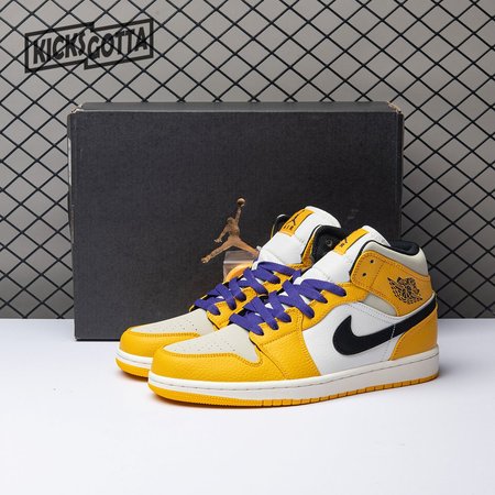 Air Jordan 1 Mid SE Lakers 852542-700 36-46