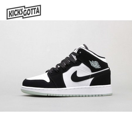 Air Jordan 1 Mid White Black Teal Tint 36-46