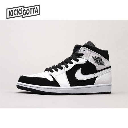 Air Jordan 1 Mid White Black 36-46