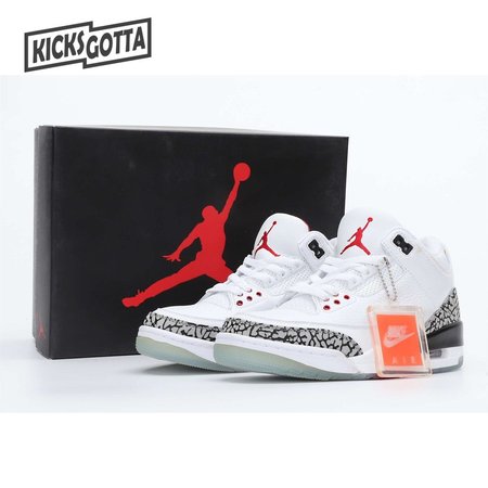 Air Jordan 3 Retro Free Throw Line White Cement 40-47.5