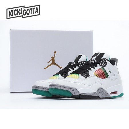 Nike Air Jordan 4 Retro Lucid Green Rasta SP36-46