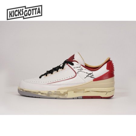 OFF-WHITE x Jordan 2 Retro Low SP White Red SIZE: 40-47.5