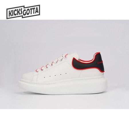 Alexander McQueen Oversized White Black Red Outline SIZE: 35-45