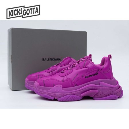 Balenciaga Triple S Allover Logo Purple SIZE: 35-45