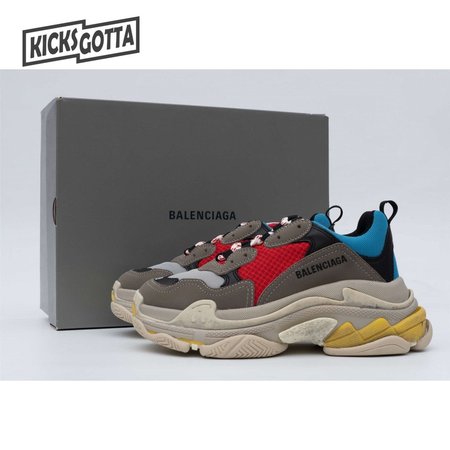 Balenciaga Triple S Grey Red Blue (2018 Reissue) SIZE: 35-45