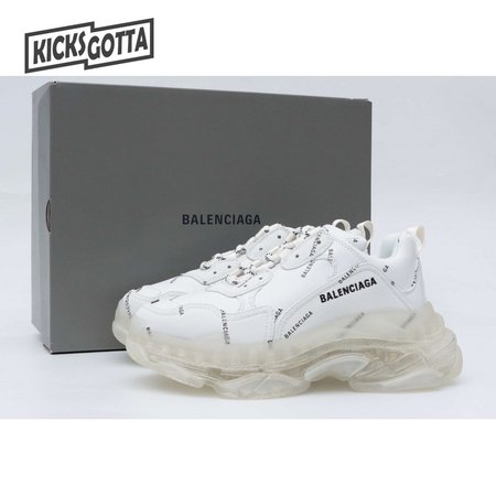 Balenciaga Triple S White Clear Sole Logo(W) 35-45