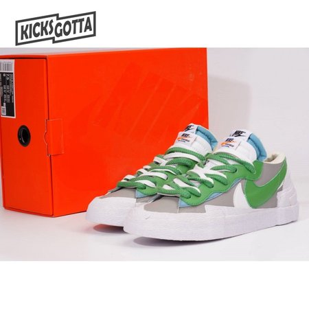 NK x Sacai Blazer Low "Medium Grey Classic Green" 36-46