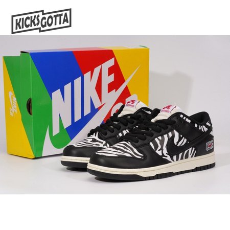 Quartersnacks x NK SB Dunk Low "Zebra" SIZE: 36-47.5