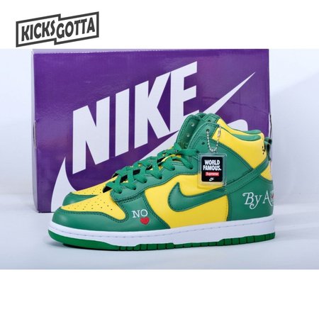 Supreme x Nike SB Dunk High By Any Mean Brazil Size 36-47.5