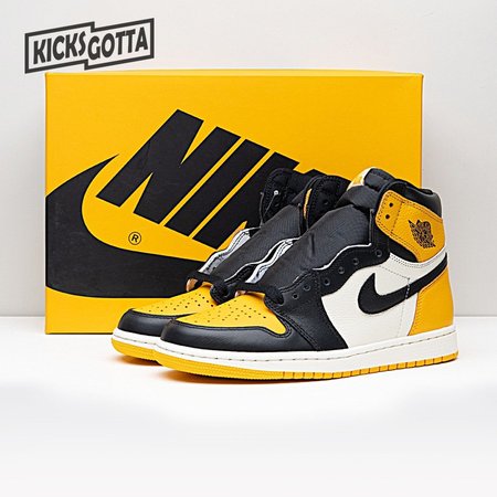 Air Jordan 1 High OG Yellow Toe Size 36-46