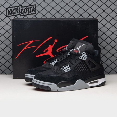 Air Jordan 4 Retro SE Black Canvas DH7138-006 Size 40-47.5