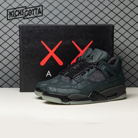 Jordan 4 Retro Kaws Black 930155-001 Size 40-46