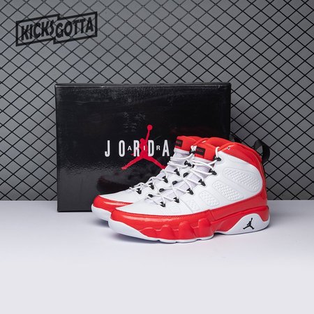 Jordan 9 Retro White Gym Red 302370-160 Size 40-47.5