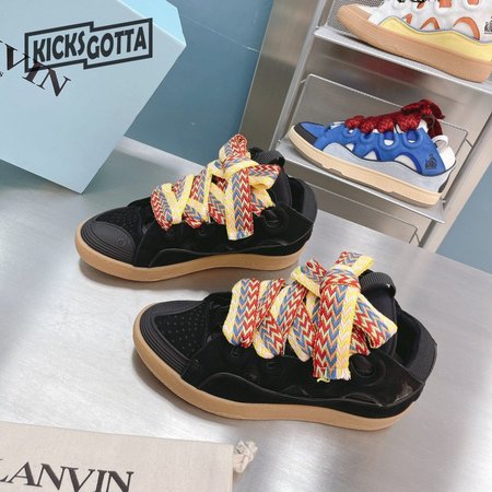 LANVIN Curb sneakers black DRA2-A2010 Size 35-45