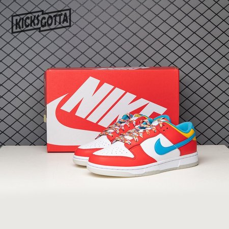 Nike Dunk Low QS LeBron James Fruity Pebbles DH8009-600 Size 36-47