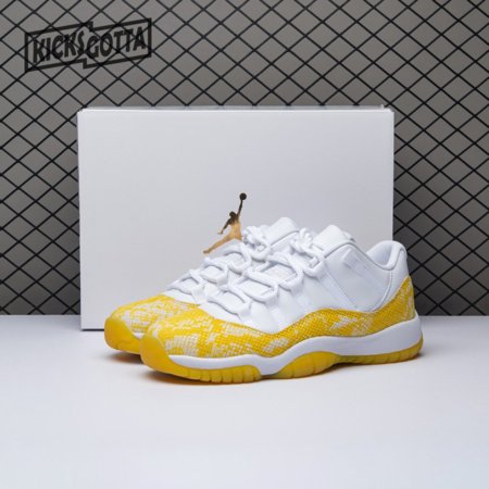 Jordan 11 Retro Low Tour Yellow Snakeskin (Women's) AH7860-107 Size 36-40