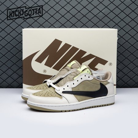 Jordan 1 Retro Low Golf Travis Scott Neutral Olive FZ3124-200 Size 36-47.5