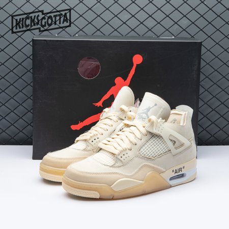 Air Jordan 4 RERO x Off-White AJ4 OW Sail 36-47.5