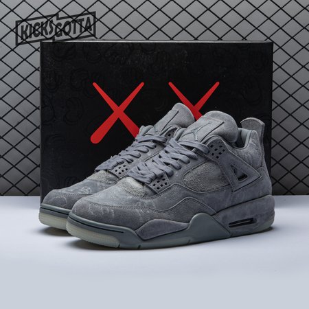 KAWS x Air Jordan 4 Retro 'Cool Grey' Size 40-47.5