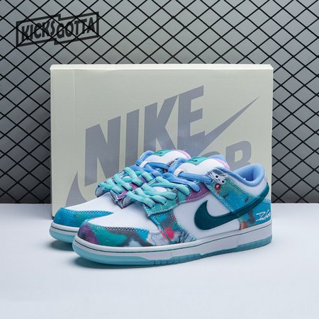 Futura Laboratories x Nike Dunk Low SB 'Bleached Aqua' HF6061 400 Size 36-47.5