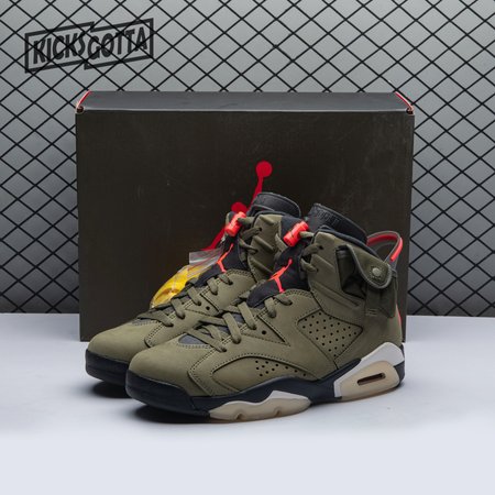 Travis Scott x Air Jordan 6 Retro 'Olive' CN1084 200 Size 40-47.5