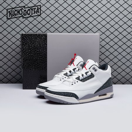 Jordan 3 Retro Cement Grey CT8532-106 Size 36-47.5